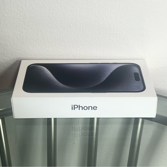 iPhone 15 Pro Blue Titanium Box **BOX ONLY** - Picture 2 of 7